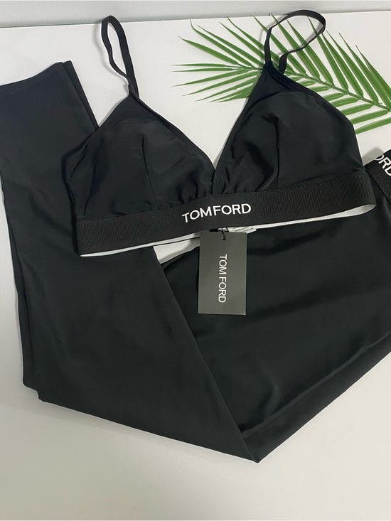 Tom Ford Pants - Tom Ford Black Bralette and High-Rise Leggings Set